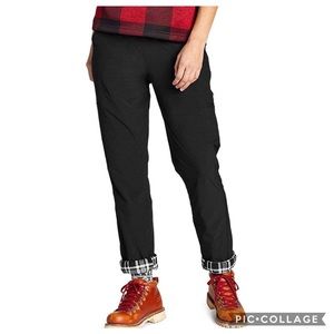 Women's Polar Fleece-Lined Pull-On Pants Black